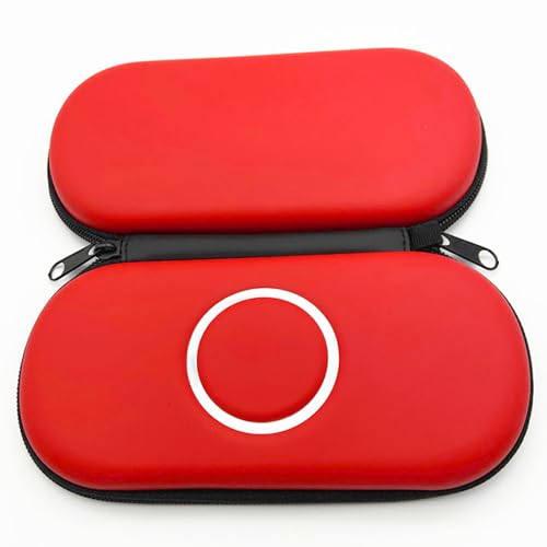 Image of OSTENT Hard Travel Carry Cover Case Carry Bag Pouch Protector for Sony PSP 1000 2000 3000 Color Red