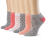 Marca Amazon - Hikaro - Calcetines cortos Ordinary para mujer, pack de 6 pares, varios colores (rosa 287), talla 39-42 (antes marca Myway)