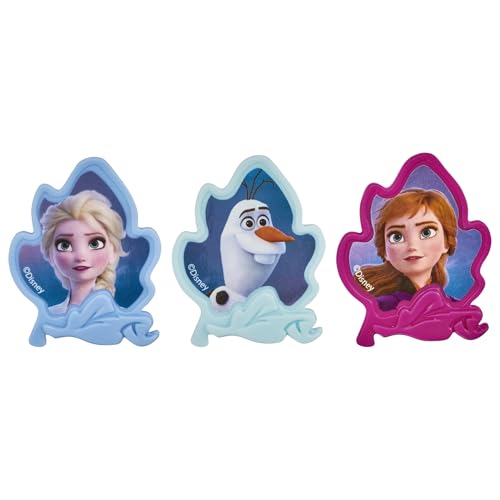 DecoPac Frozen II Rings, Cupcake Decorations Featuring Elsa, Anna, And Olaf For Birthday And Christmas Celebrations - 24 Pack by DecoPac - Image 6