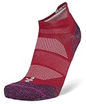 Balega Blister Resist Light No Show Tab Running Socks for Men and Women (1 Pair)-Seamless,Moisture-Wicking,Cushioned Performance Socks,Ergonomic Fit,Breathable Mesh,Wildberry,Small (UK Size 4-7)