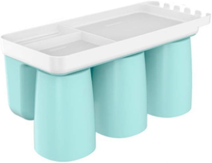 Toothbrush Holder Storage Toothbrush Holder, Brushing Cup Holder Suction Wall Type Wall Hanging Without Punching(19.5 * 12.5 * 13cm)