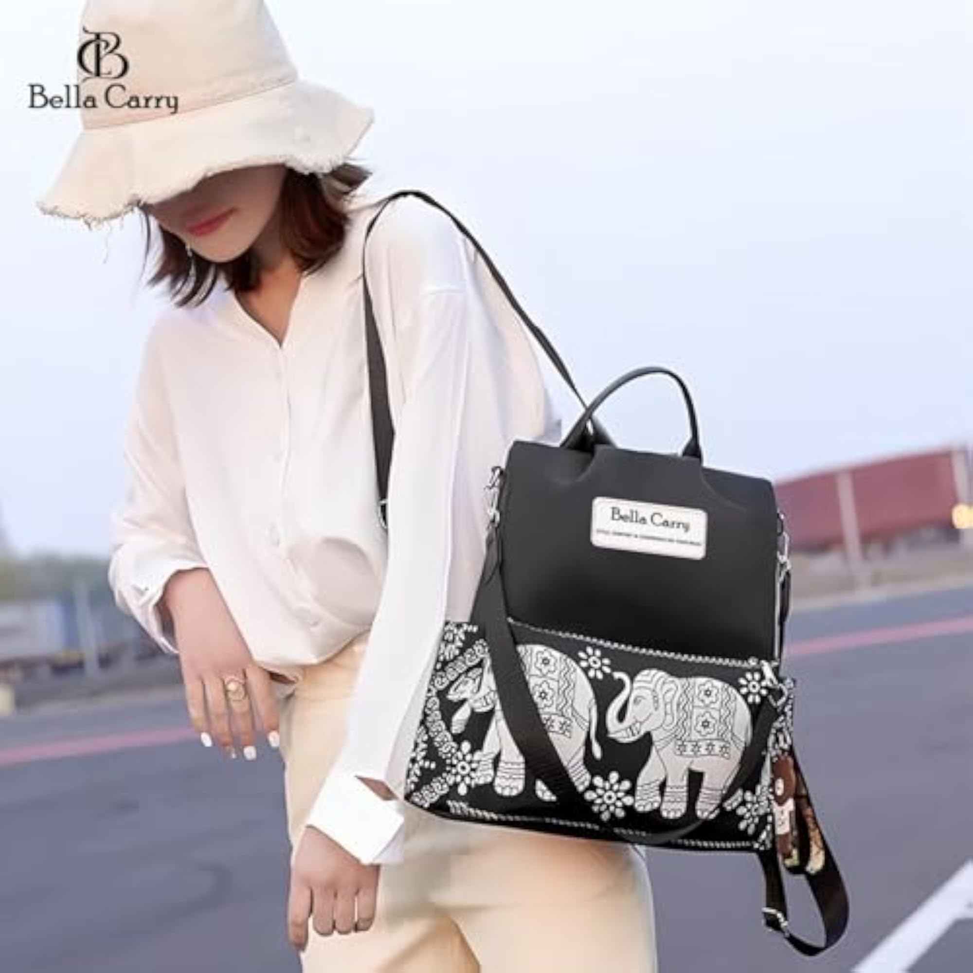 Fashion Nylon Shoulder Bag for Women, Large Capacity