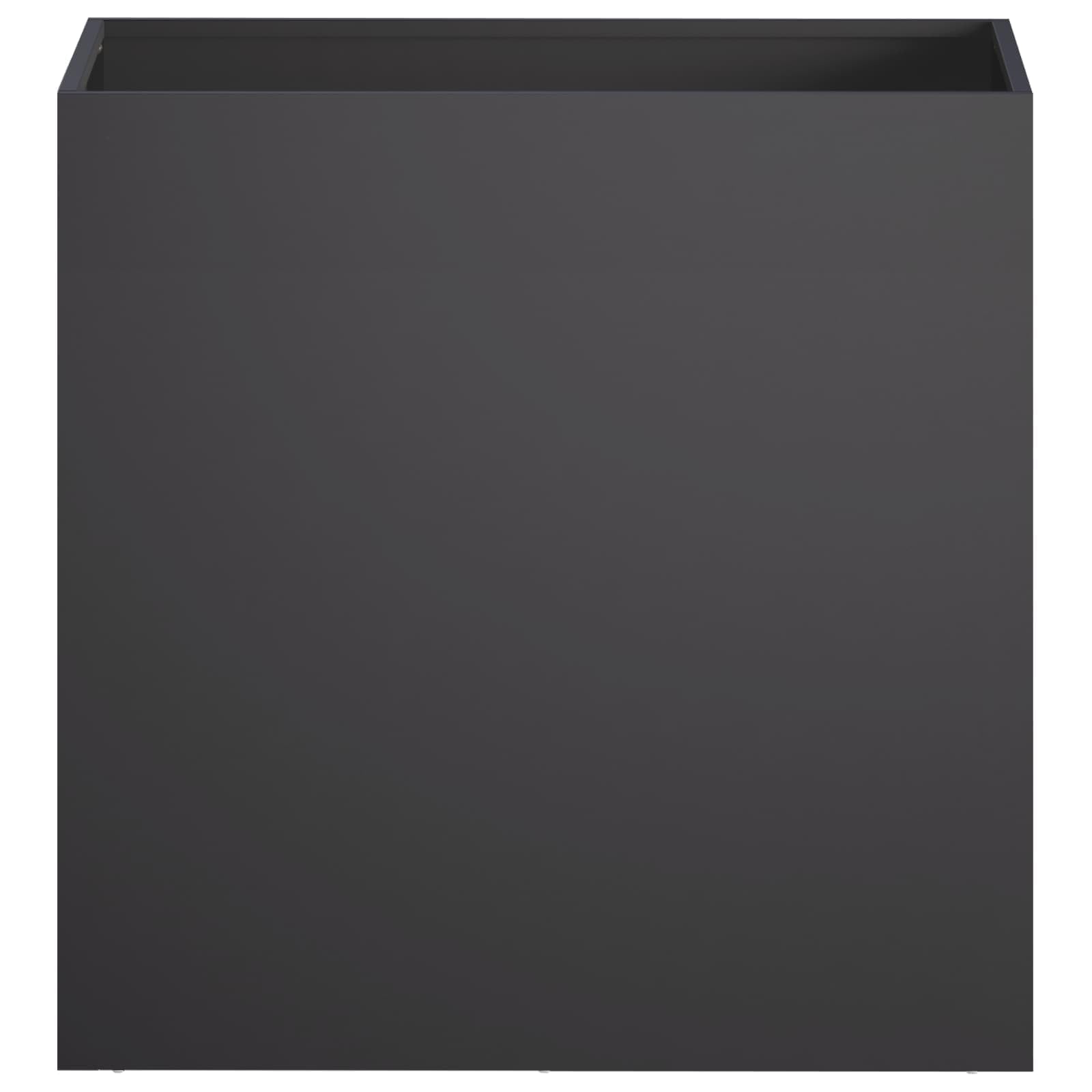 Genérico Macetero de Jardín Negro 50 x 30 x 50 cm Acero Laminado en frío,Casa y jardín,Maceteros y jardineras,5.9 kg-8005526