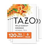 TAZO Wild Sweet Orange Tea Bags, Unsweetened Herbal Tea, Caffeine-Free, 120 Total Tea Bags (20ct - Pack of 6)