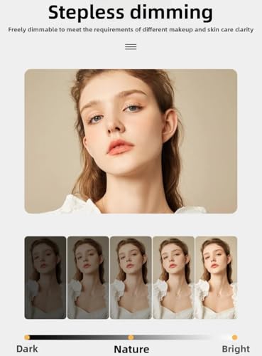 Espejo de maquillaje LED con luz integrada para un peinado y cosmética sin sombras en casa 5