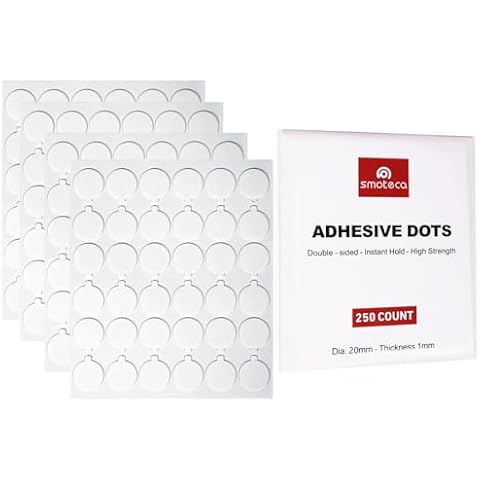 Double Sided Sticky Dot Stickers, Removable and Easy to Peel, 250 Dots (0.79 Inch Diameter) Cover