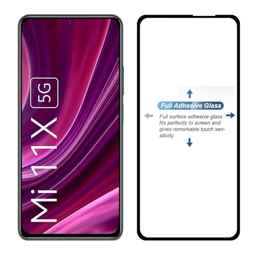 Image of 100FIT Tempered Glass Screen Protector Compatible For Mi 11X, Mi 11X Pro With Edge To Edge Coverage And Easy Installation Kit