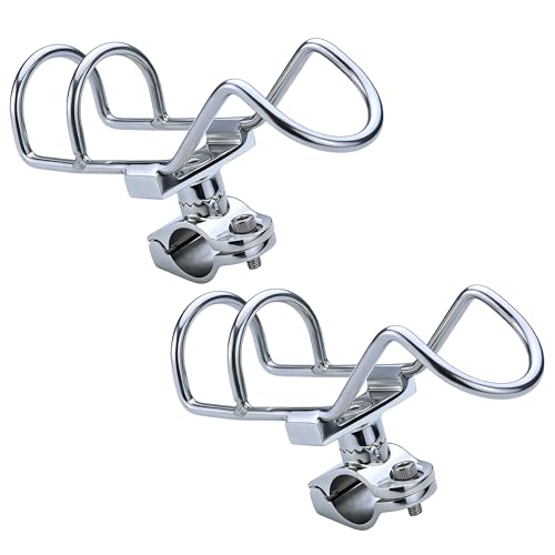 YANYUCB Fishing Rod Holder,316 Stainless Steel Adjustable Boat Rod Holders,360°Rotatable Rail Mount Rod Holder Fits 1