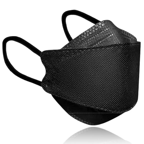 ONBPIY 3D Black KN95 Face Mask Pack 20Pcs Soft Comfortable Breathable Protective Mask