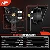A-Premium Snail Horn High Universal Electric Horn - 12V 110dB - Compatible with most Passenger Cars, Commercial/Off-Road Vehicles, Gas Cars, Electric Cars, Motorcycles & Trucks, 80 mm