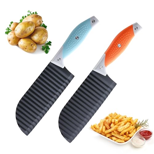 Lccowot 2PCS Crinkle Cut Knife