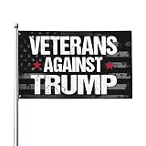 Veterans Against Trump Inauguration Flag 3X5 Feet - Vivid Color - UV Fade Resistant - Outdoor Decoration Yard Flag with Grommets
