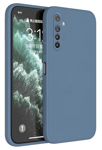 Topme Funda para Realme XT/Realme X2 (6.4' Inches) Carcasa Caja Case Estuche, Funda Protectora de Piel de Silicona TPU - Lavanda Gris