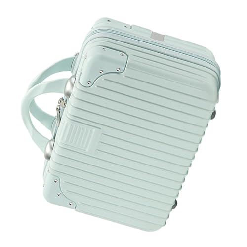 BELLIFFY Pasta de maquilhagem profissional Abs e PC caixa organizadora portátil grande capacidade para viagem e casa estojo de armazenamento cosméticos ordenado e duradouro cor verde menta