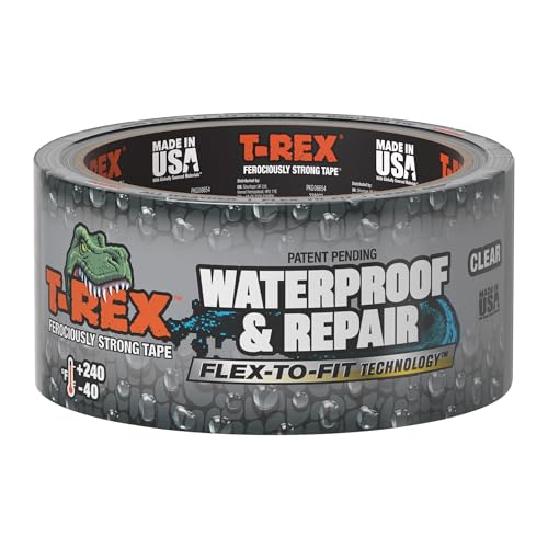 T-REX Waterproof and Pool Repair Tape - Patch Pool Liner No Kit Needed, Permanent, Works Underwater, Sticks to Wet Surfaces - Clear, 1.88' x 30 ft. (Pack of 1)