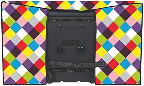 Image of WACKY 32 Inch Smart LED TV Cover PVC Waterproof Printed With Transparent Polythene Layer Compatible for Sony, Mi, Kodak Smart LED TV