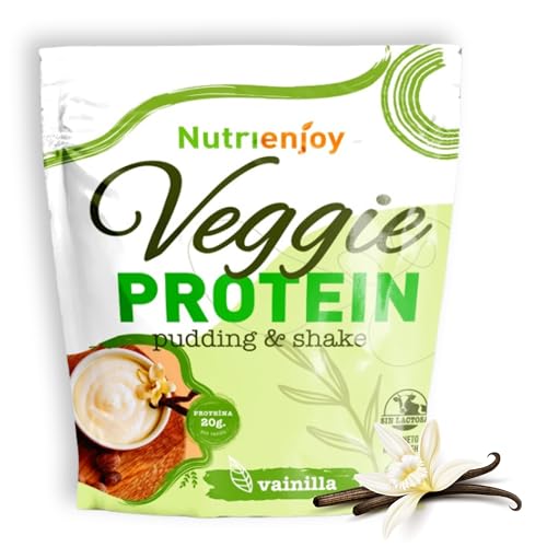 NutriEnjoy - Vegan Protein 800g | Proteina Vegana 100% Vegetal Premium | Proteína Vegana Sin Azúcares Añadidos | Proteina de Guisante Sin Lactosa | Proteína en Polvo (Vainilla)