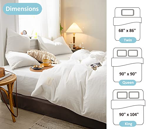 WYFKYMXX Capa protetora de edredom - impermeável, respirável - capa de edredom lavável e reutilizáve