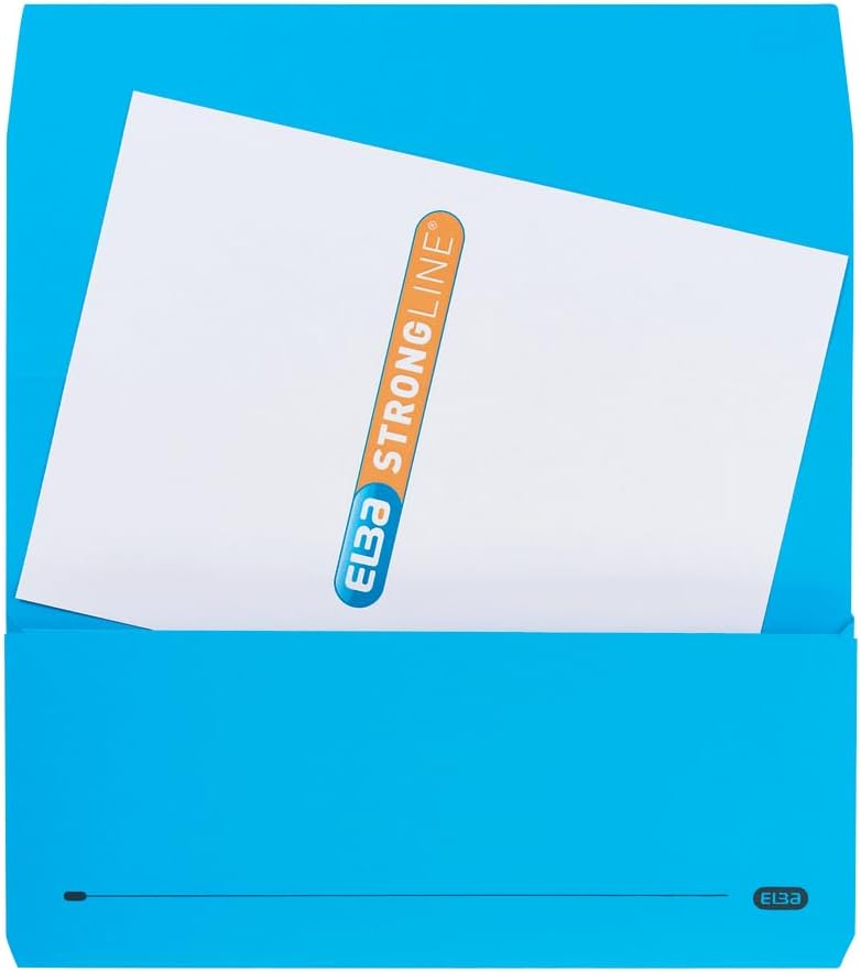 Elba, Document Wallets, Foolscap, Blue, 25 Folders