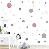 Bunte Wanddekoration fürs Kinderzimmer | Die Wandsticker sind hauchdünn, fast wie gemalt und frei positionierbar | Selbstklebend und wieder entfernbar