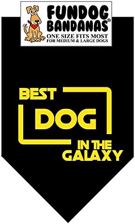 Bandana - Best Dog in The Galaxy (One Size Fits Most for Medium to Large Dogs)