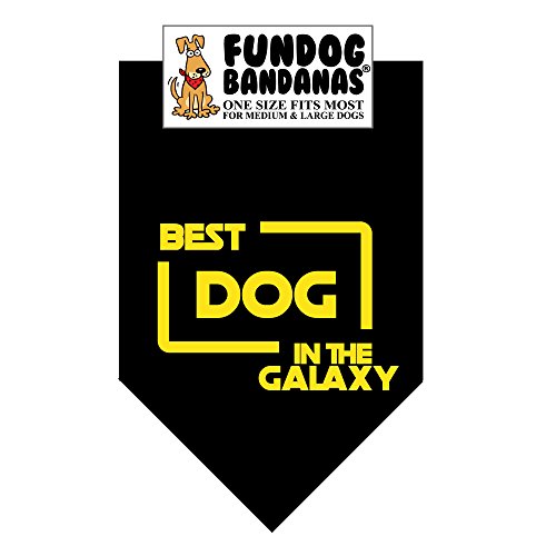 Bandana - Best Dog in The Galaxy (One Size Fits Most for Medium to Large Dogs)