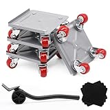 Zyluniy Leve Meuble Lourd avec 4 roulettes Pivotantes 360° - Capacité de Charge 600kg- Dép...