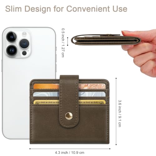 Image of Small Wallets for Women Slim Minimalist Bifold Credit Card Holder