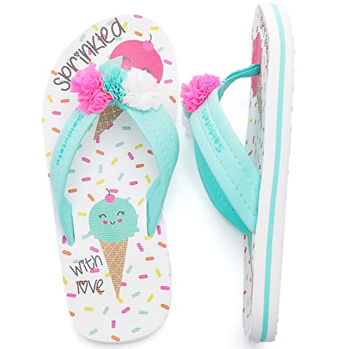 Saidoteto Boys Girls Flip Flops Child Summer Slip-on Thong Sandals Beach Pool Water Shoes(Little/Big Kid)2