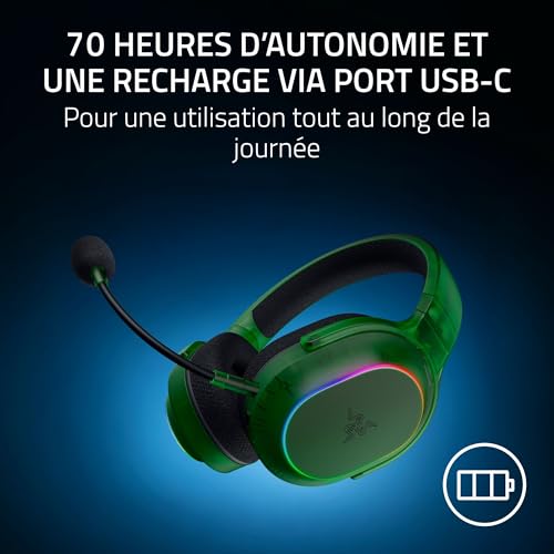 Razer Barracuda X Phantom Edition Casque de Jeu multiplateforme sans Fil Triforce 40mm Driver Dual Wireless HyperSpeed and Bluetooth Phantom - vue 7