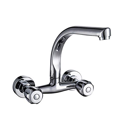 Mitigeur mural en cuivre durable eau chaude et froide double trous