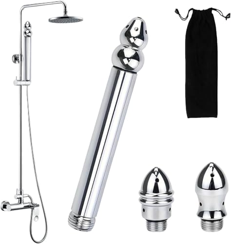 Soffione doccia per bidet in alluminio, 3 soffioni doccia, bidet da bagno portatile - Sistema di pulizia della doccia