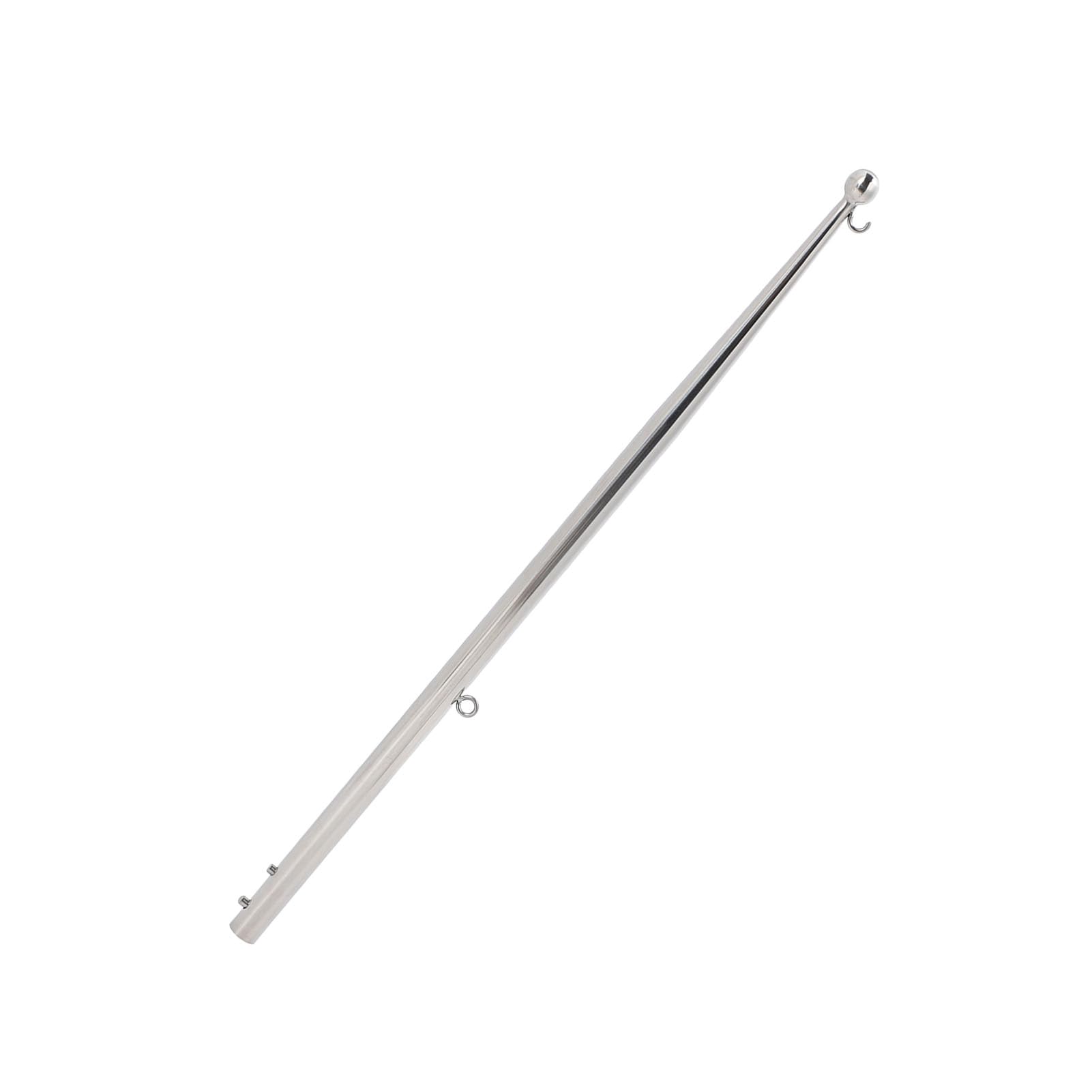Akozon Boot Fahnenmast Stall 316 Edelstahlschiene für Marineyacht -Wohnmobile (Kleiner Ballkopf 20mm / 0,8 Zoll)
