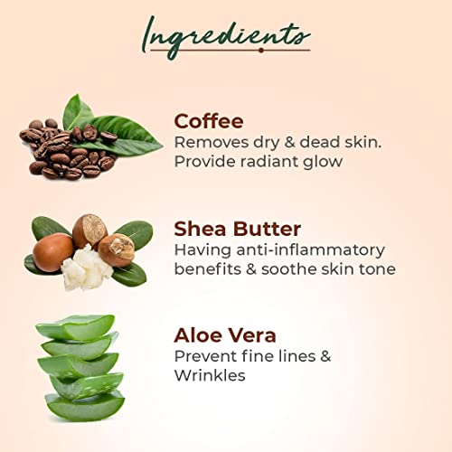Organic Harvest Coffee Body Butter Cream With Cocoa, Olive Oil & Aloe Vera For Women | Deep Moisturizing Cream For Dry Face & Body Skin | Sulphates & Parabens-Free - 100 Ml #TOP2
