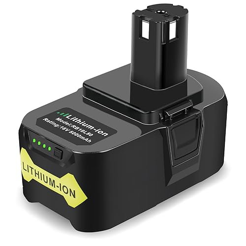 LabTEC Batería de repuesto para Ryobi RB18L50 BPL 1815 BPL 1820G BPL1820 P102 P103 P104 P105 P106 P107 P108 ABP1801 BPP 1813 BPP 1813 BPP 1813 815 BP. P 1817   Herramienta eléctrica inalámbrica con