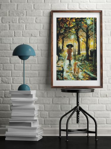 Image of RIOLIS - Night Park 2064, Cross Stitch Kits 11 inch x 15 inch, Cross Stitch Kits for Beginners & Advanced, Crossstitching Kit Adult, Embroidery Counted Stitching Kit