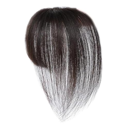 Pinza flequillo para mujer ajustable y transpirable, extensiones de pelo humano natural