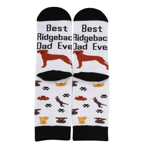 JNIAP Rhodesian Ridgeback Socks Ridgeback Dad Gifts Rhodesian Dog Lover Socks Best Ridgeback Dad Ever Gifts3