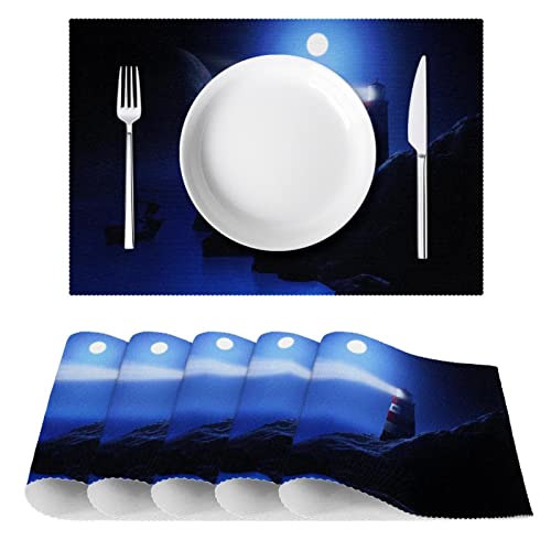 Sets de table phare nautique de table haut de gamme pour réception