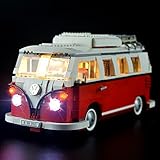 Regalo especial para los amantes de LEGO 10220 y los fans de Volkswagen T1, increíbles accesorios de actualización de bloques de construcción, impresionantes efectos de iluminación