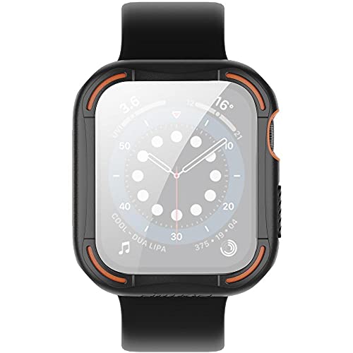 Image of Nillkin Case for Apple Watch iWatch 44mm 44 mm Series 4 /5 / 6 / SE Crash Bumper Full Coverage Case PC + TPU Anti Shock with Screen Glass 6 Layered Protection & Cutouts Black