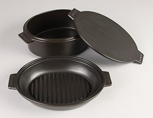 Amazon｜長谷園 土鍋 グリル 鍋 オーバル (浅鍋・深鍋・蓋
