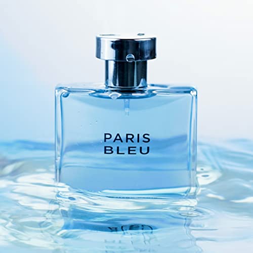 Jean Marc Paris Paris Bleu Homme Eau De Toilette Spray, 3.4 Fl. Oz., Blue, Men's Cologne, Fresh Cologne, Notes Of Bergamot, Lavender And Leather #TOP4