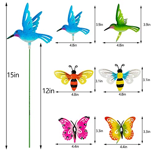 Juegoal 6 Pack Metal Yard Stakes Spring Decor thumb #3