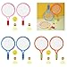 Children Tennis Racket Set Badminton Racket with Tennis and 2 Shuttlecocks for Kid Boy Girl Beach Game Outdoor Playing Beginner Badminton Racquet