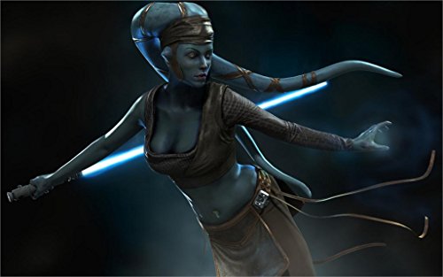Da Bang Aayla Secura Lightsaber 20X30 Inch Poster Print
