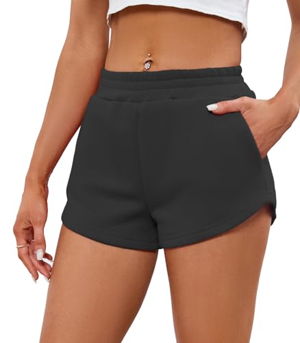 Gliantok 001 Womens Sweat Shorts Athletic Comfy Shorts High Waist Shorts Fall Fashion Clothes thumb #1