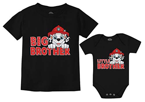 Tstars Paw Patrol Marshall Big Brother Little Brother Sibling Matching Shirts for Boys