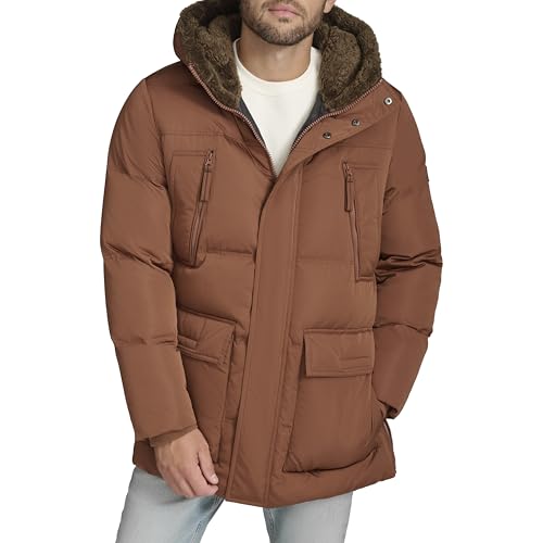 Image of Andrew Marc Men's Outerwear Mackay Faux Fur Lined Parka