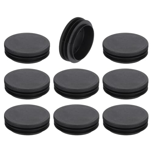 uxcell Round Plastic Plug,60mm(2.36") OD Furniture Leg Pipe Insert 9Pcs